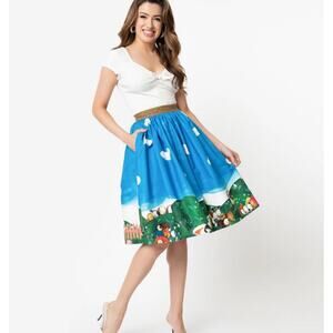 Unique Vintage Pokey Little Puppy Little Golden Book Swing Skirt Small 4 Twee